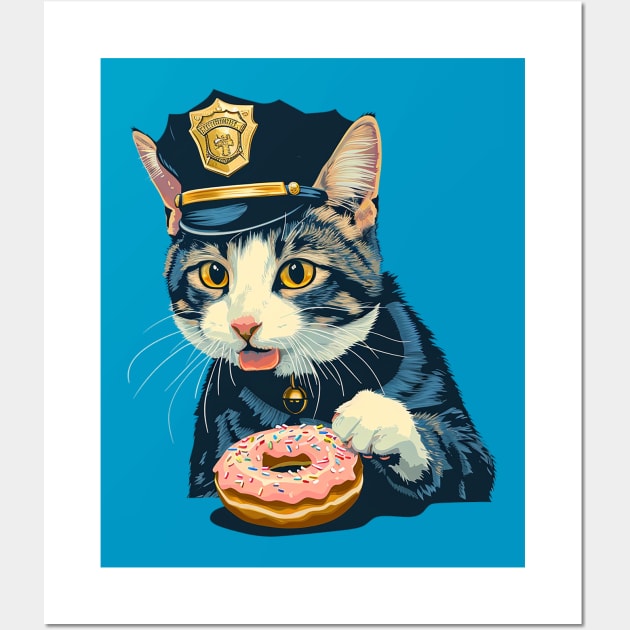 police cat Wall Art by dubcarnage